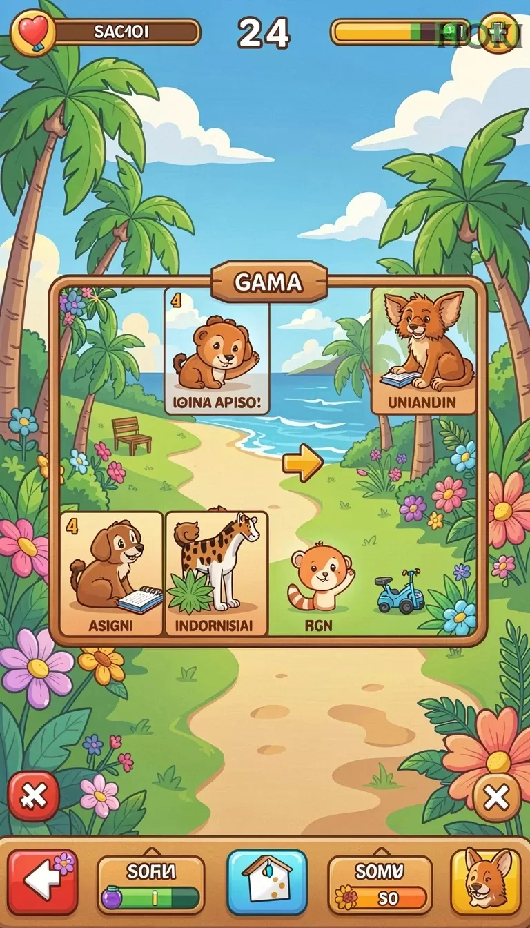 Cuplikan layar CLBKTOTO — menu navigasi